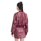 Pleather Set Maroon