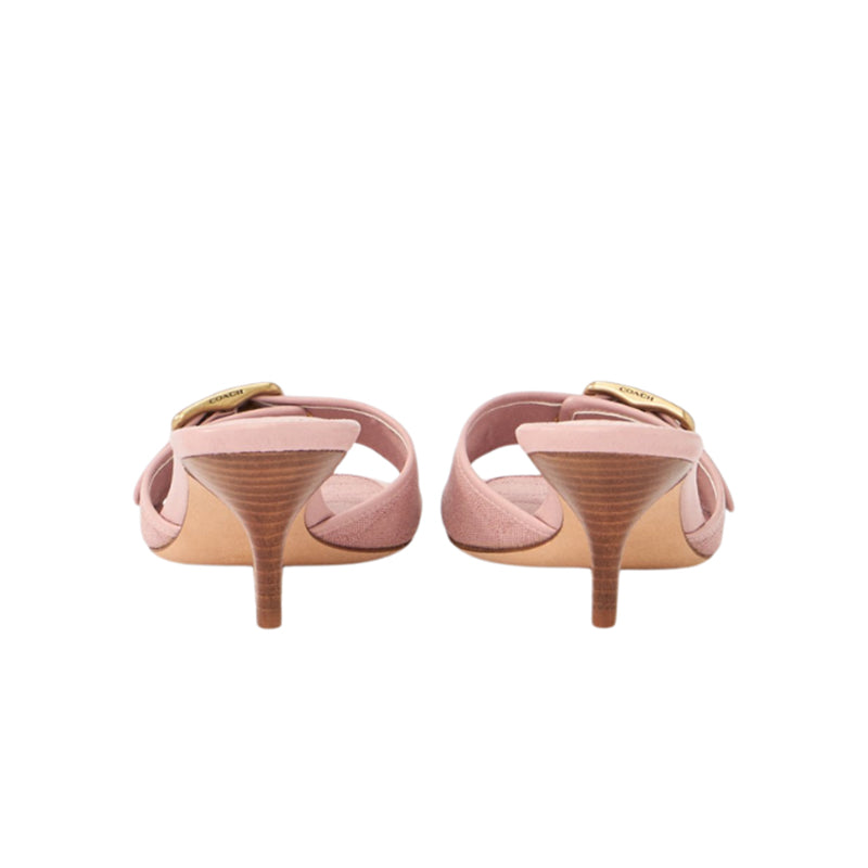 Margot Sandal in Signature Canvas Pink