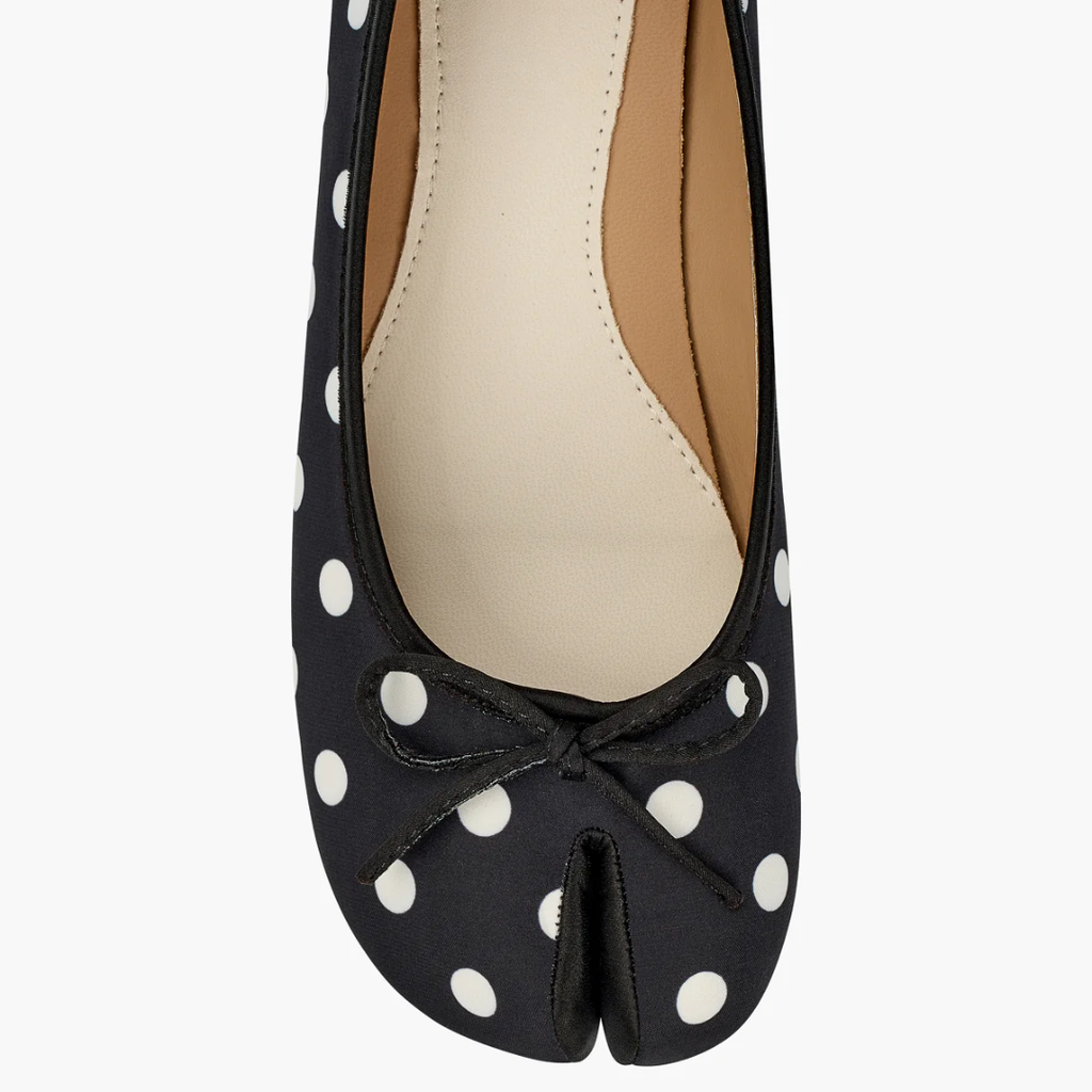 Women Retro Polka Dots Split Toe Tabi
