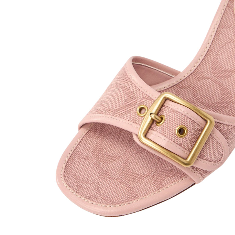 Margot Sandal in Signature Canvas Pink