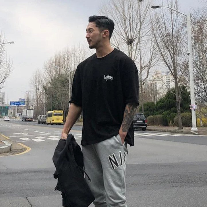 GPW Men's Oversized T-Shirt - Casual Gym Bodybuilding Top