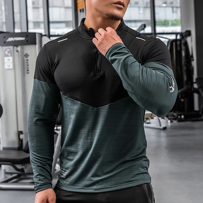 GPW Men's Compression Shirt - Long Sleeve Rashguard for Fitness