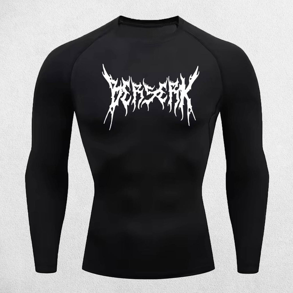 Quick Dry Rash Guard Berserk Printed Men’s Athletic Compression T-Shirt