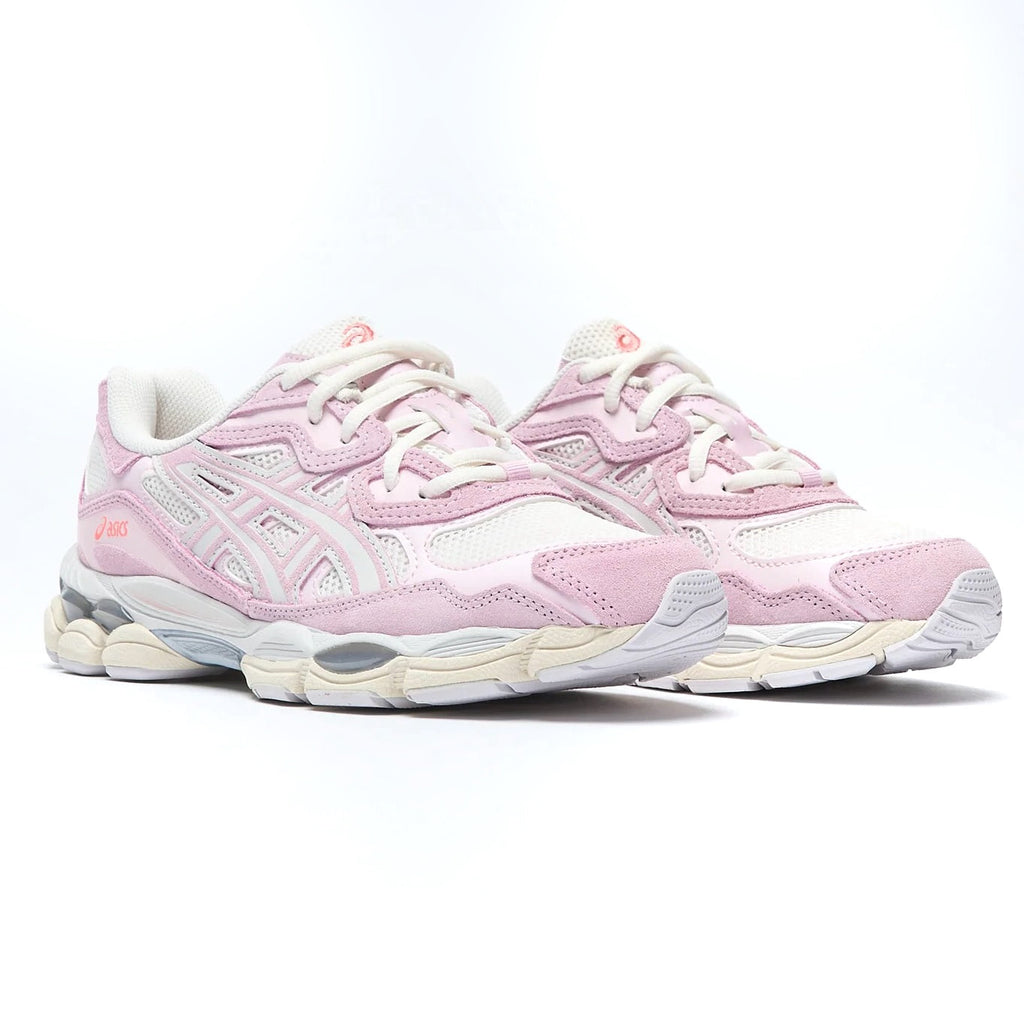 Asics GEL NYC Pink sneakers with two laces