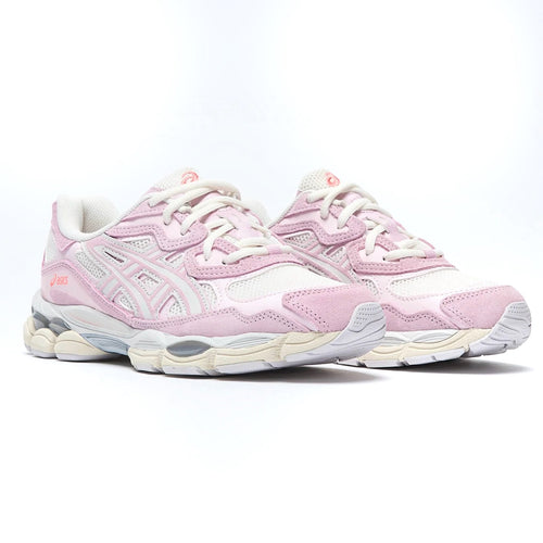 Asics GEL NYC Pink sneakers with two laces