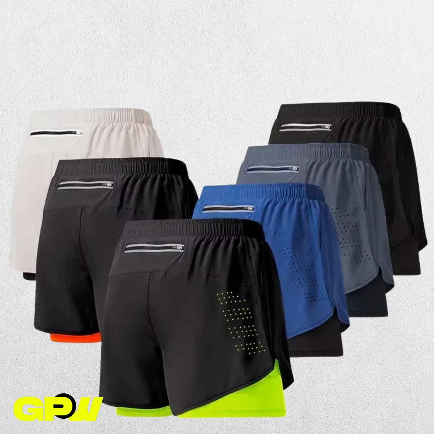 GPW High-Performance Men’s Running Shorts | Built-in Compression & Pocket