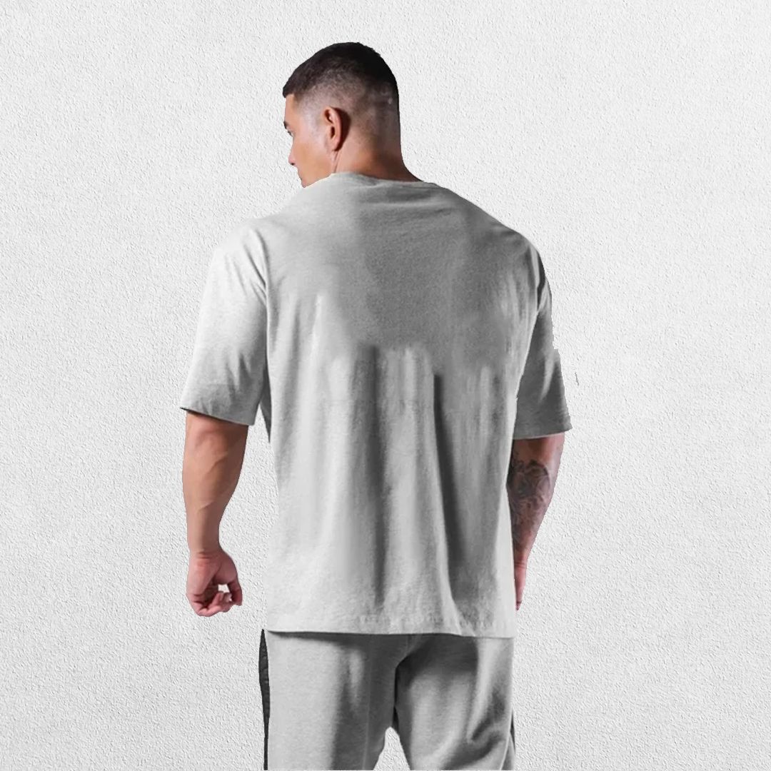GPW Loose-Fit Short Sleeve Cotton Gym Shirt – Breathable Workout Tee