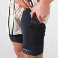 GPW Men's Double-Layered Gym Training Shorts