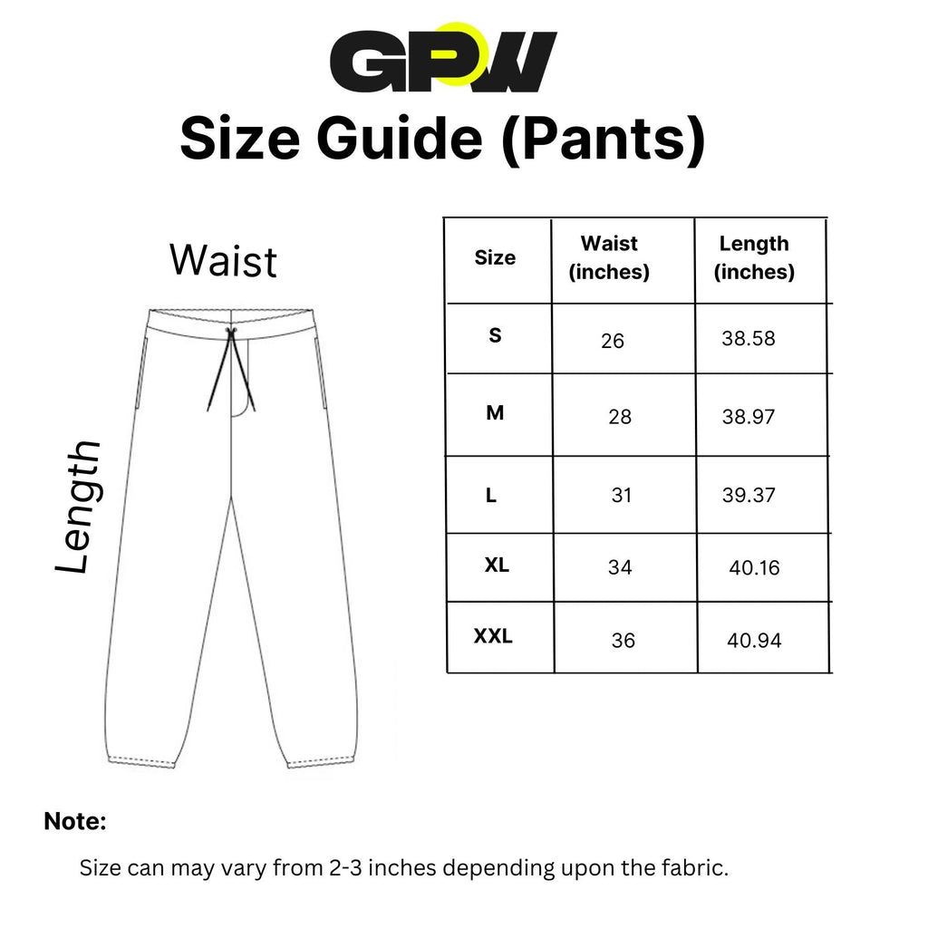 GPW Men’s Slim Fit Zip Athletic Pants - Gym Workout Track Pants with Pockets