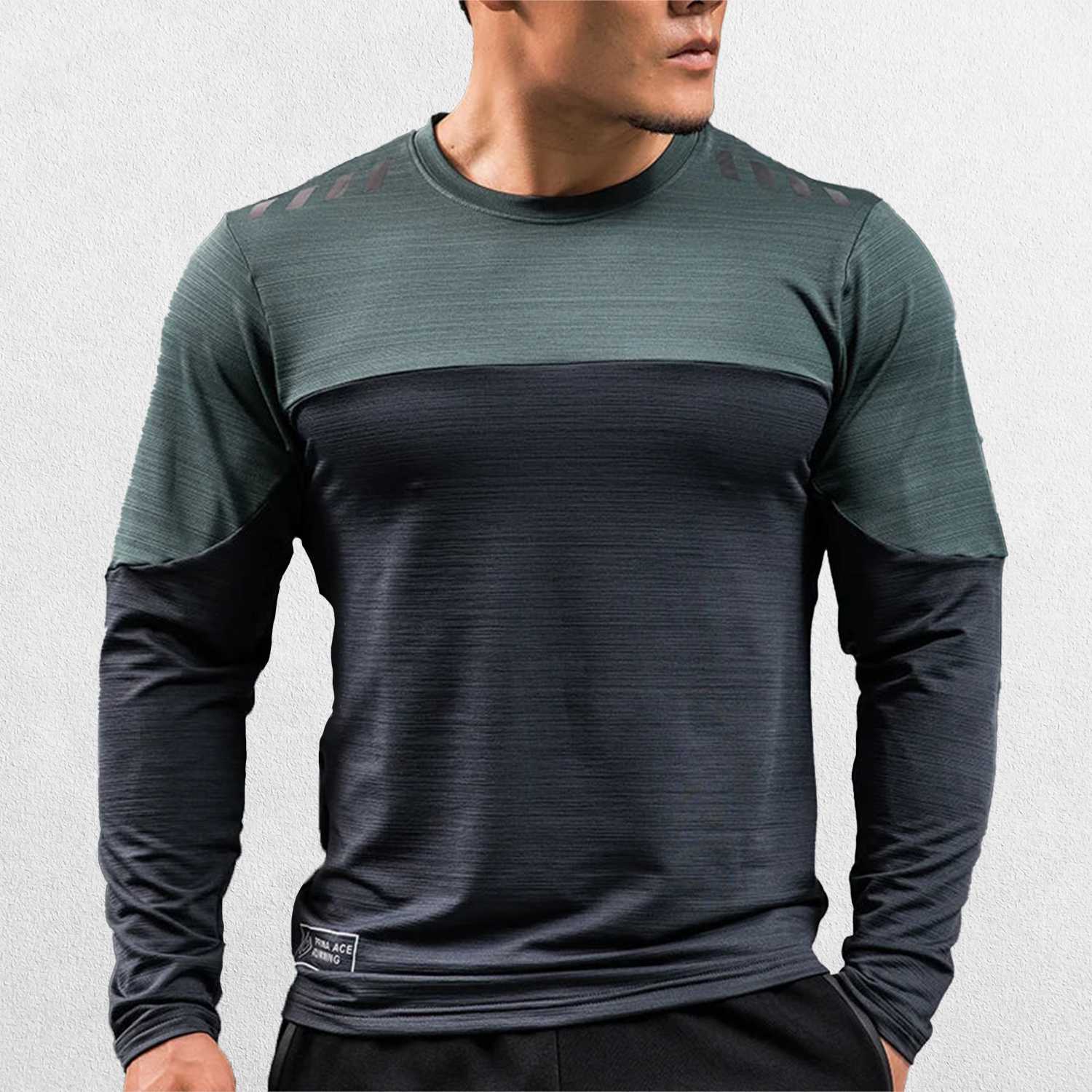 GPW Men's Compression Shirt - Long Sleeve Rashguard for Fitness