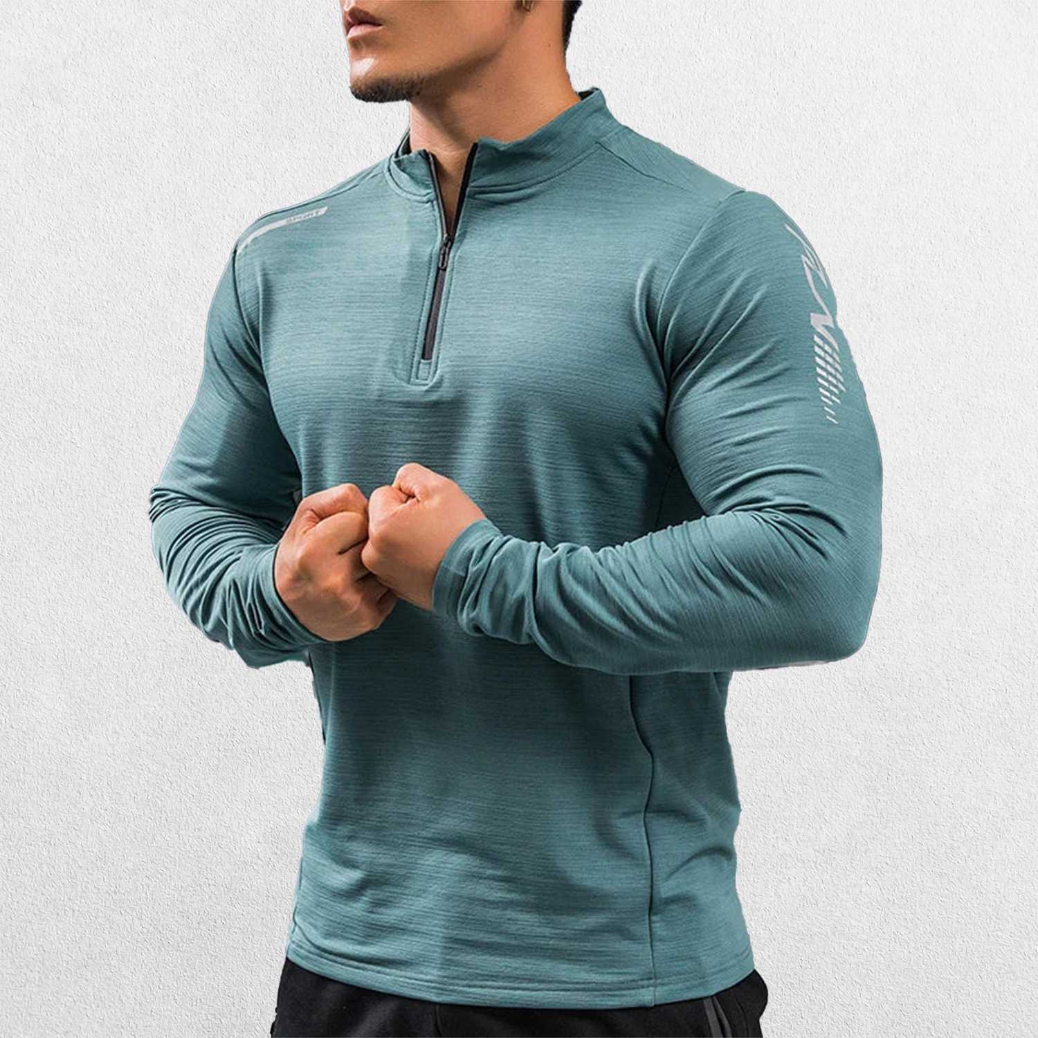 GPW Men's Compression Shirt - Long Sleeve Rashguard for Fitness