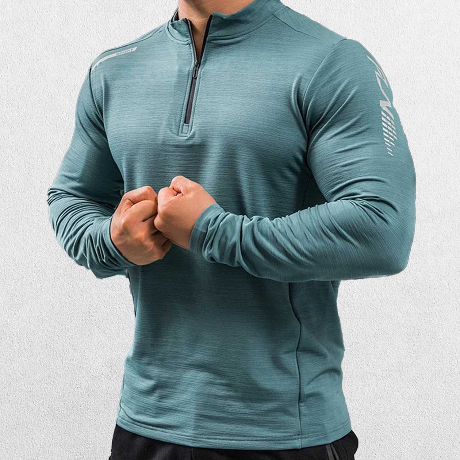 GPW Men's Compression Shirt - Long Sleeve Rashguard for Fitness