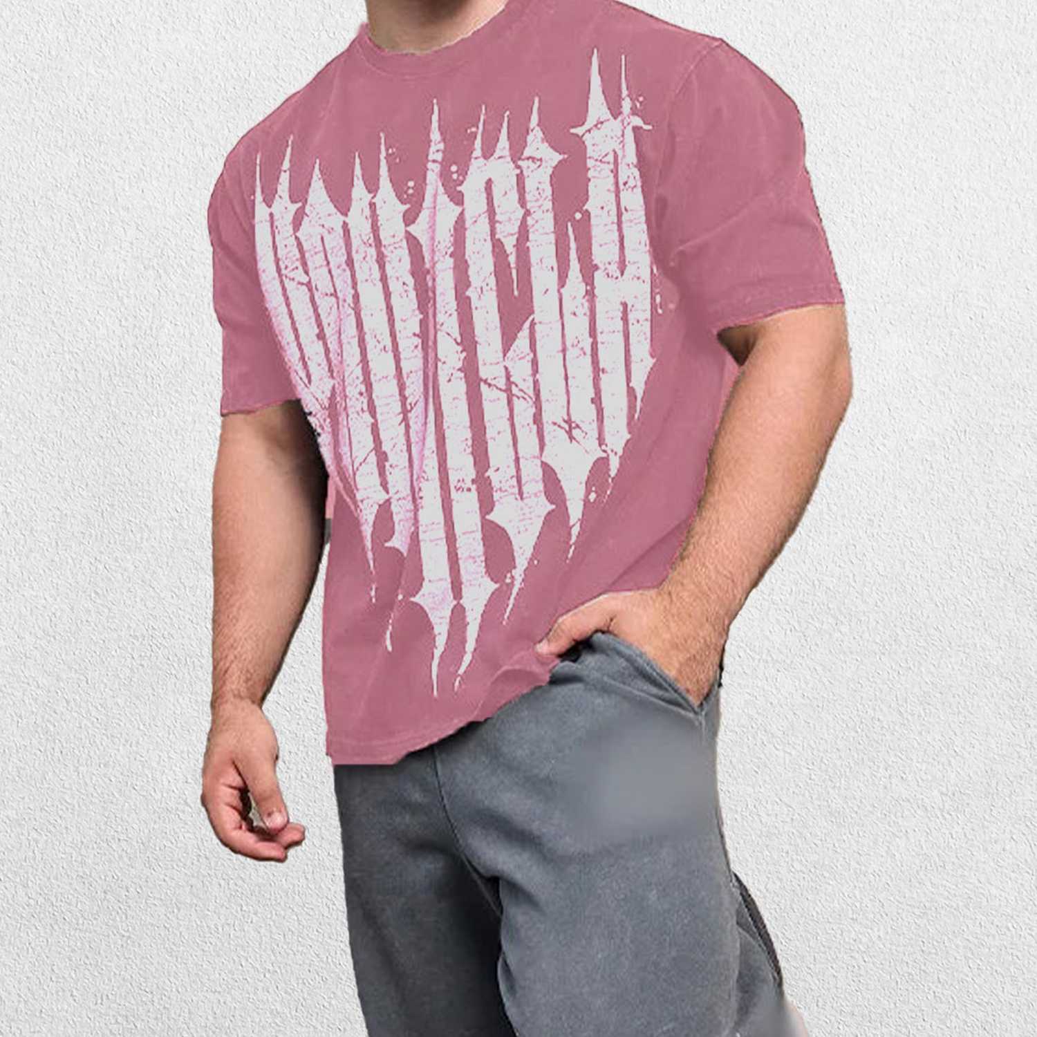 GPW Oversized Cotton T-Shirt for Men - Summer Gym & Fitness Training Tee
