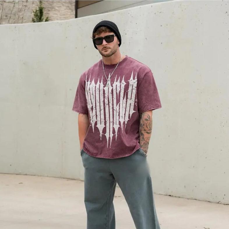 GPW Oversized Cotton T-Shirt for Men - Summer Gym & Fitness Training Tee
