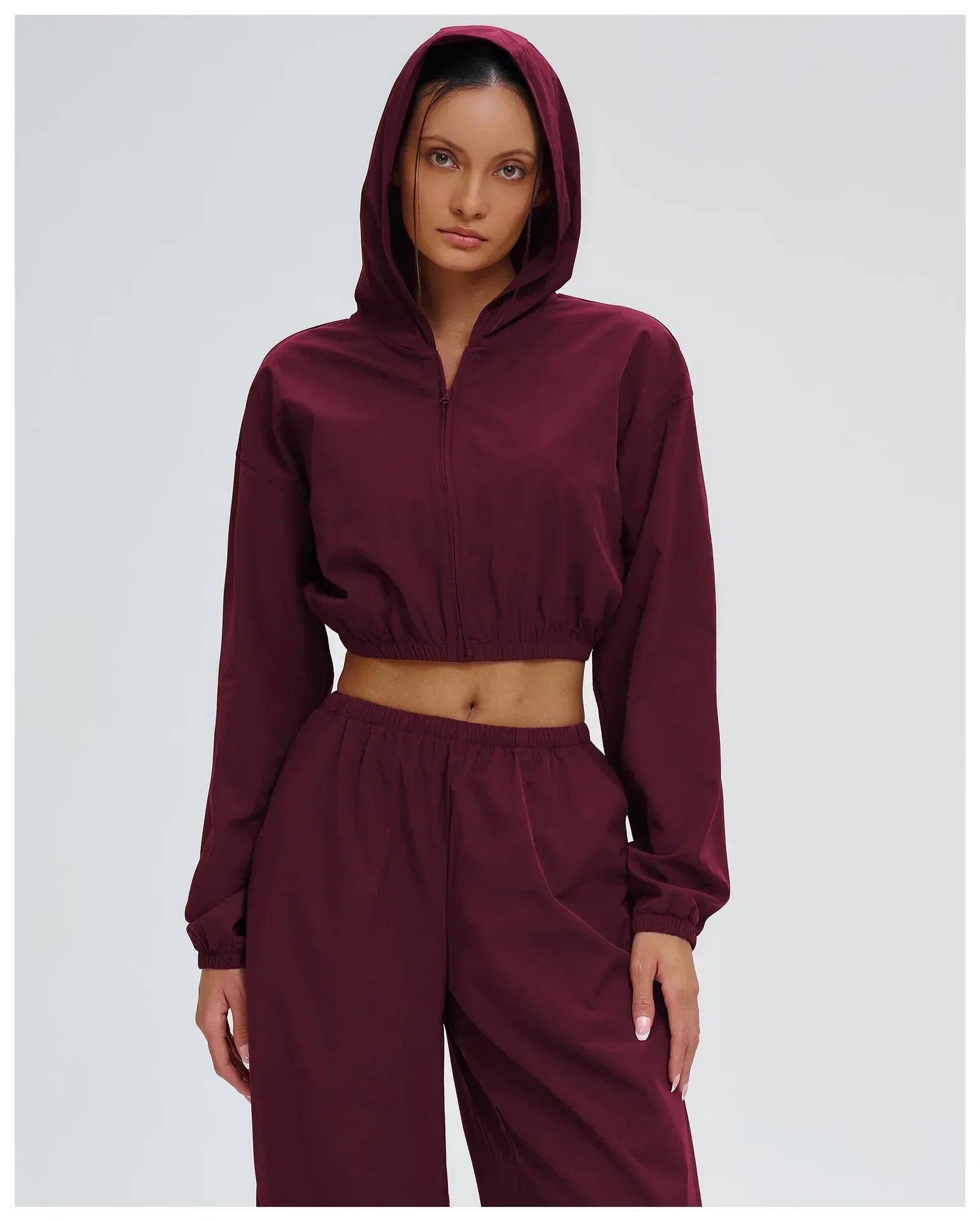 New Yoga Long Sleeve Outdoor Sunscreen Coat Women's Zipper Windproof Hoodie Sports Coat Cycling and Mountaineering Outerwear Top