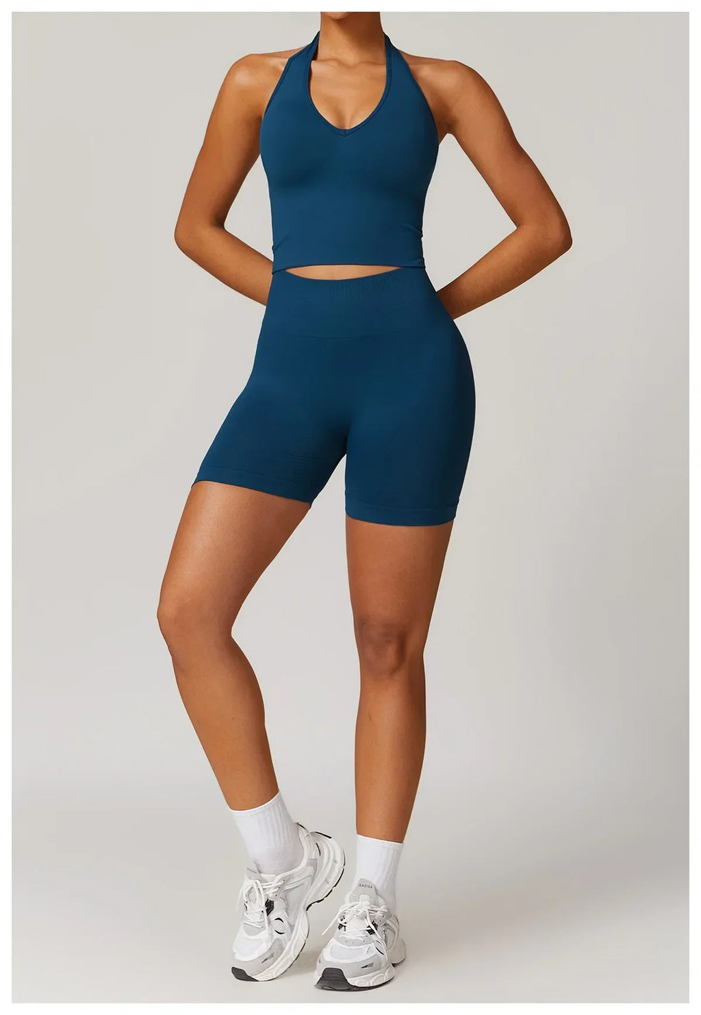 2 Pieces Women's Clothes Seamless Yoga Set Workout Tracksuit Sportswear Gym Clothing High Waist Leggings Fitness Sports Suits