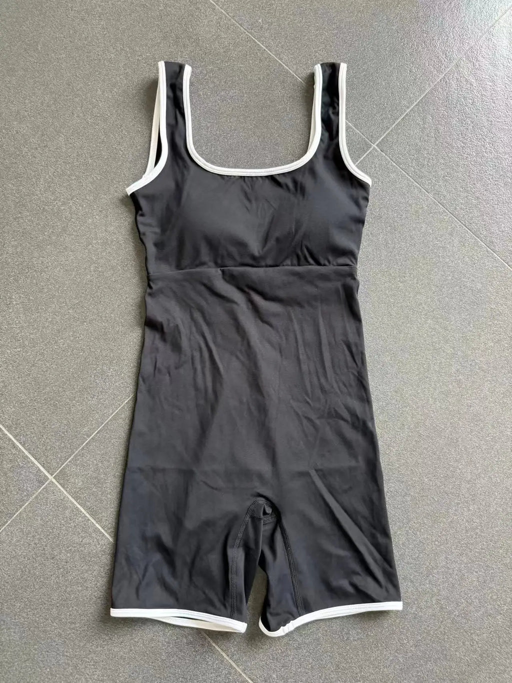 Women Color Blocked Yoga Jumpsuit Sleeveless Romper Elastic Quick Drying Fitness Workout Sportswear One-Piece Short Yoga Clothes