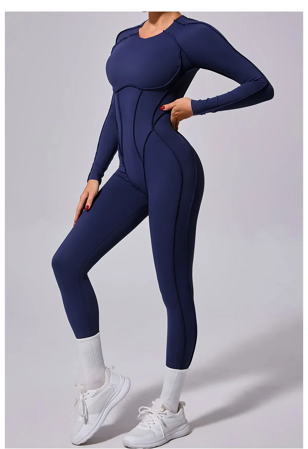 Workout Jumpsuit Sports Overalls Women Tracksuit Gym Clothing Running Long Sleeved Fitness Suits Gym Clothes Sportswear Yoga Set