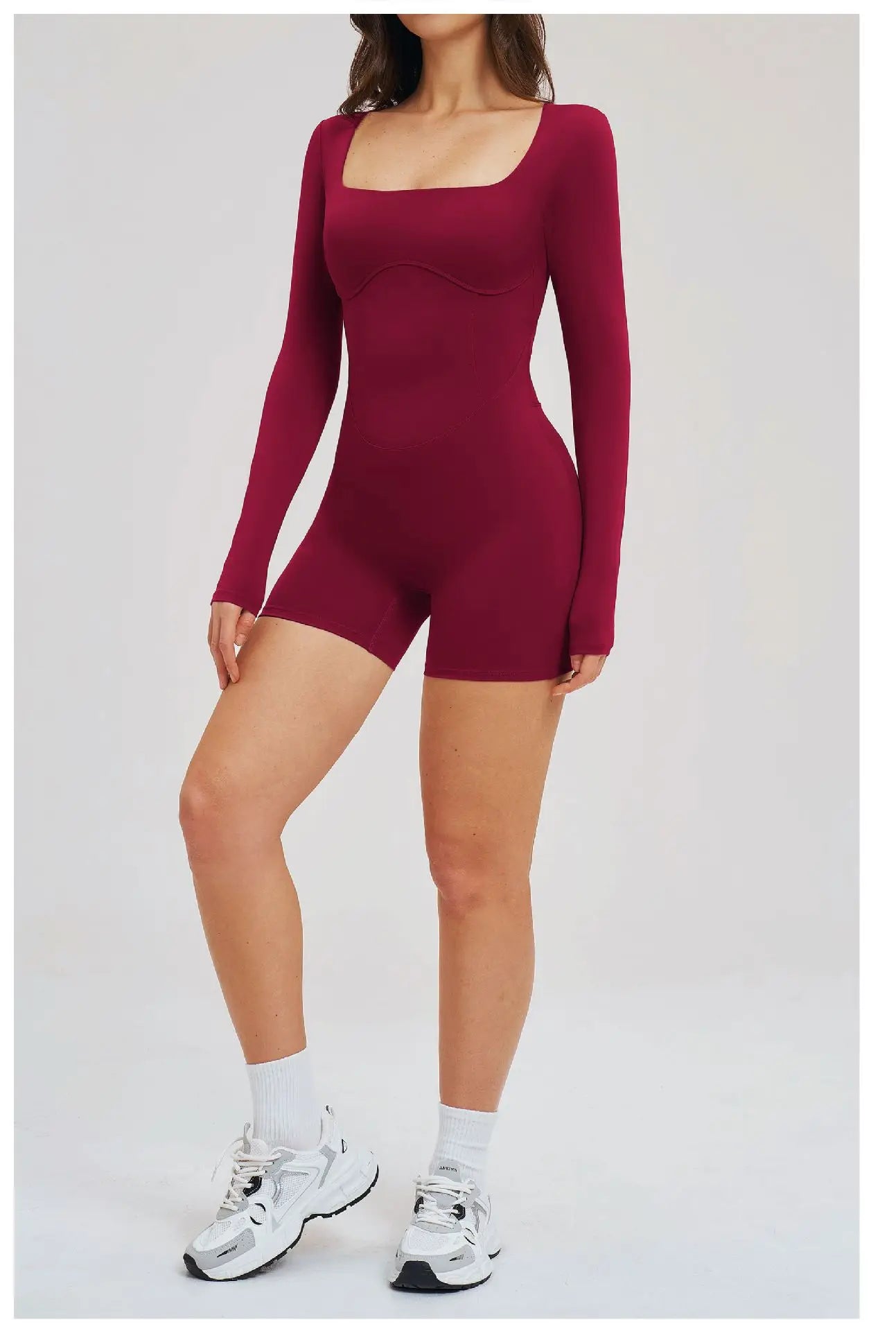 Women Bodysuits Gym Rompers Push Up Workout Clothes Backless Scrunch Fitness Sports Yoga Bodysuit Short Sleeves Fitness Jumpsuit