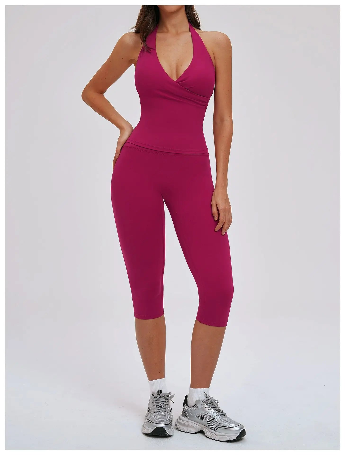 Yoga Suit 2PCS Sports Outfits Women Quick-Drying Gym Set Women Tracksuit Running Workout Long Sleeve Sports Shirt Yoga Clothing