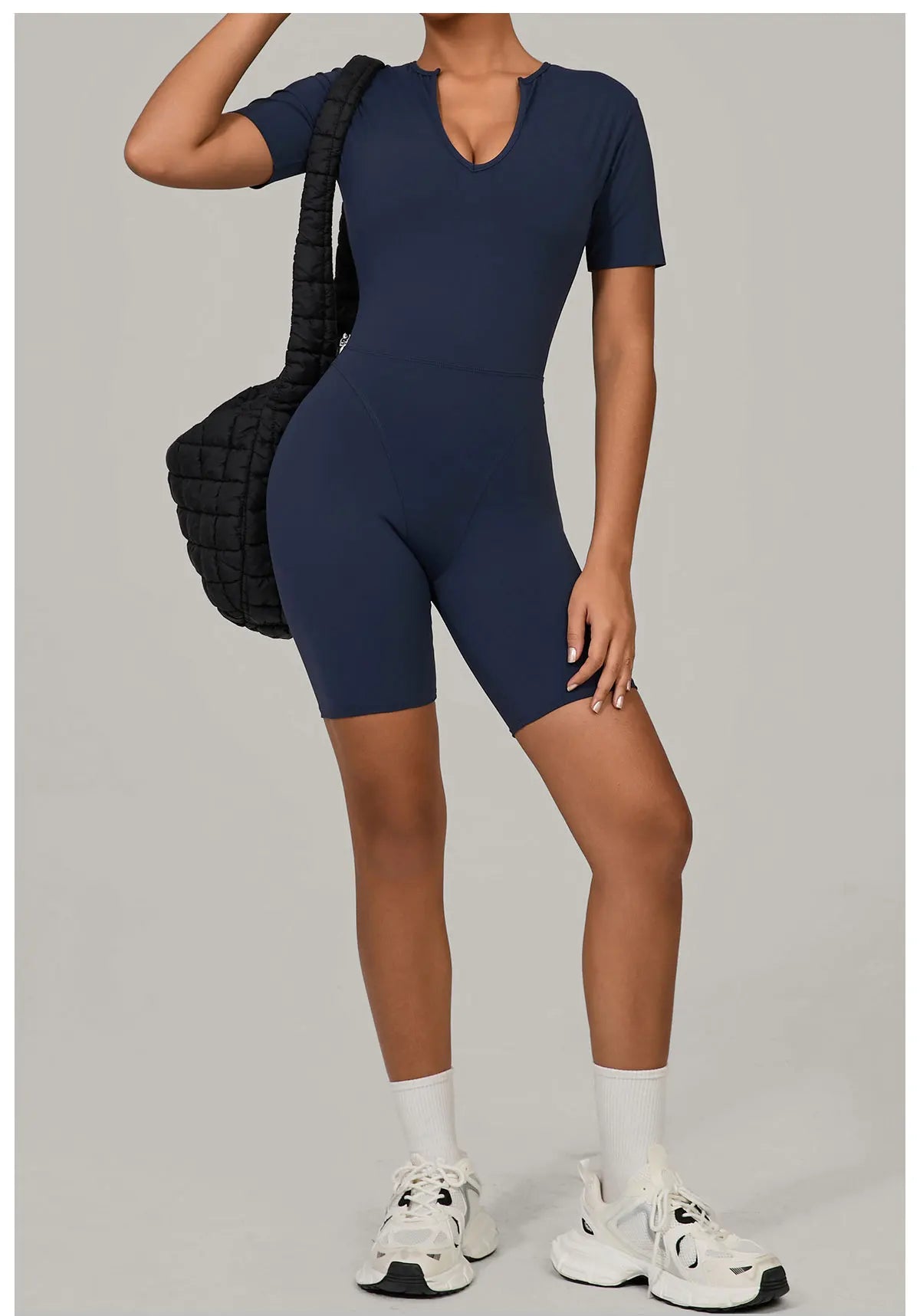 Summer Jumpsuits Short Sleeve Yoga Bodysuit Women Yoga Set Gym Tracksuit Push-up Rompers Workout Clothes Dance Fitness Bodysuit
