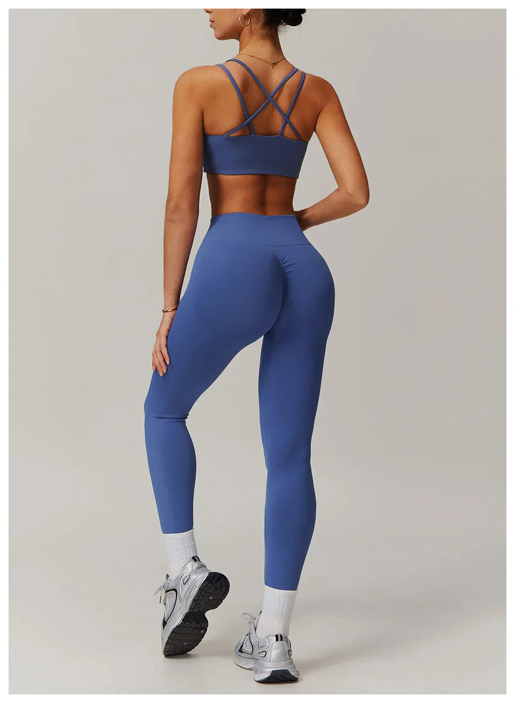 Women's Sports Bra Sexy Criss Cross Straps Back High Support Impact Yoga Underwear Running Fitness Gym Padded Bralette Tops