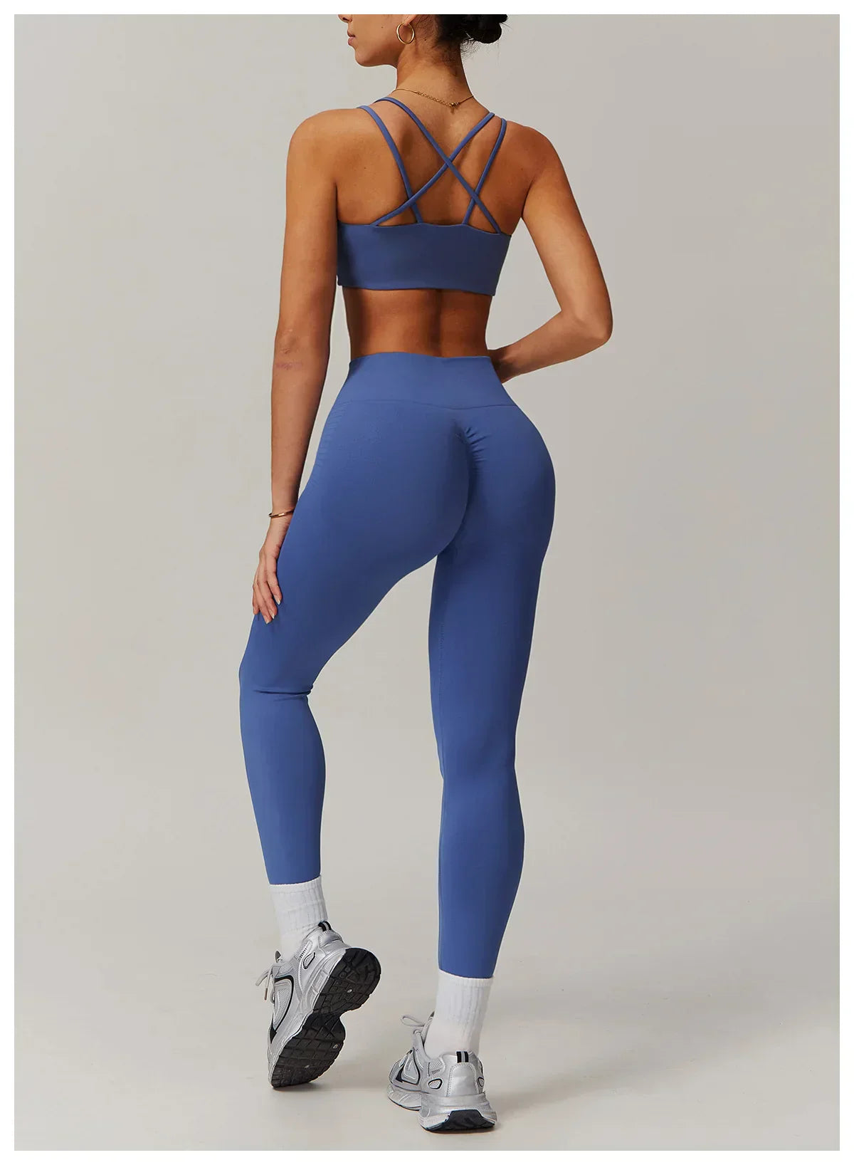 Women's Sports Bra Sexy Criss Cross Straps Back High Support Impact Yoga Underwear Running Fitness Gym Padded Bralette Tops