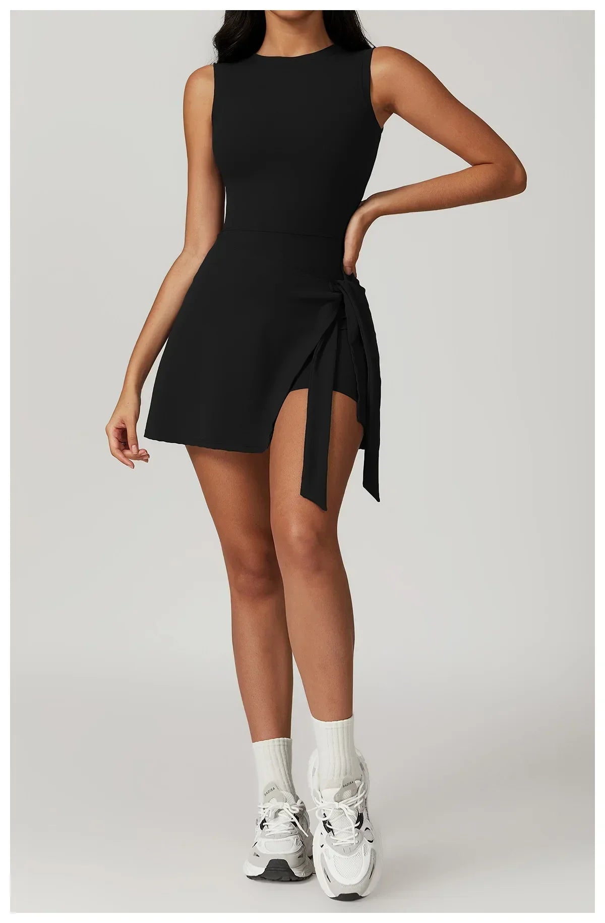 Romper Backless Set Gym Sports Fitness Bodysuit Siamese Sportswear Women Clothes Jumpsuit Skirt One-piece Playsuit Yoga Suit