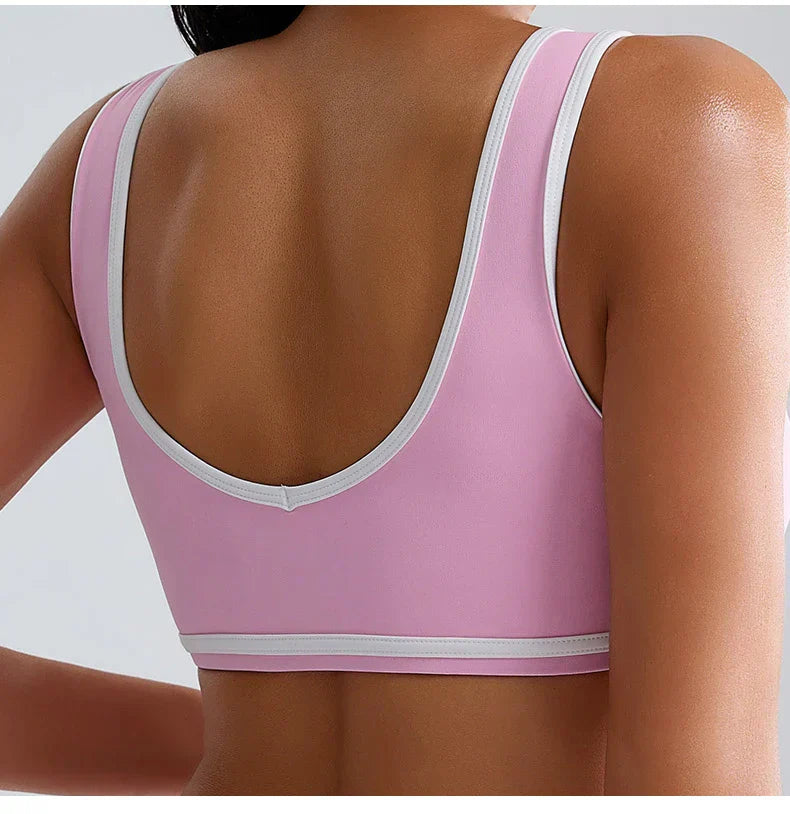 Patchwork Tank Top Women Underwear Gym Women Sports Bra Push Up Crop Tops Fitness Bras Breathable Running Athletic Sportswear