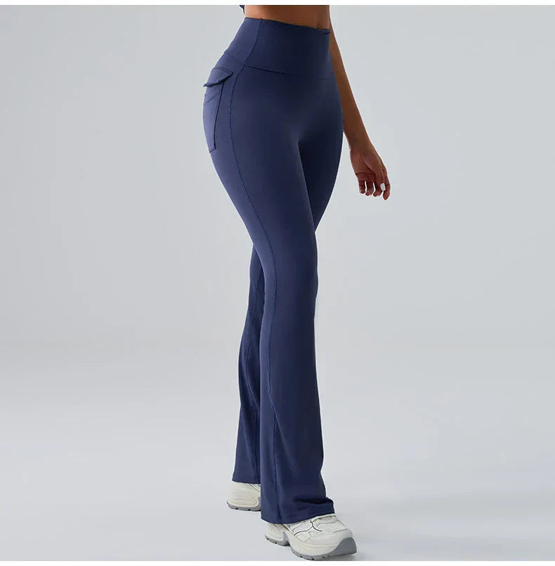 Yoga Pants Sport Leggings Women Flared Yoga Pants High Waist Wide Leg Pants Push Up Woman Tight Fitness Workout Gym Bell-bottoms