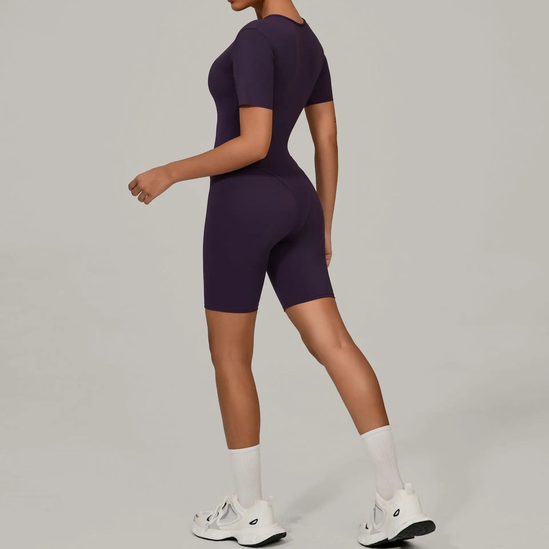 Summer Jumpsuits Short Sleeve Yoga Bodysuit Women Yoga Set Gym Tracksuit Push-up Rompers Workout Clothes Dance Fitness Bodysuit