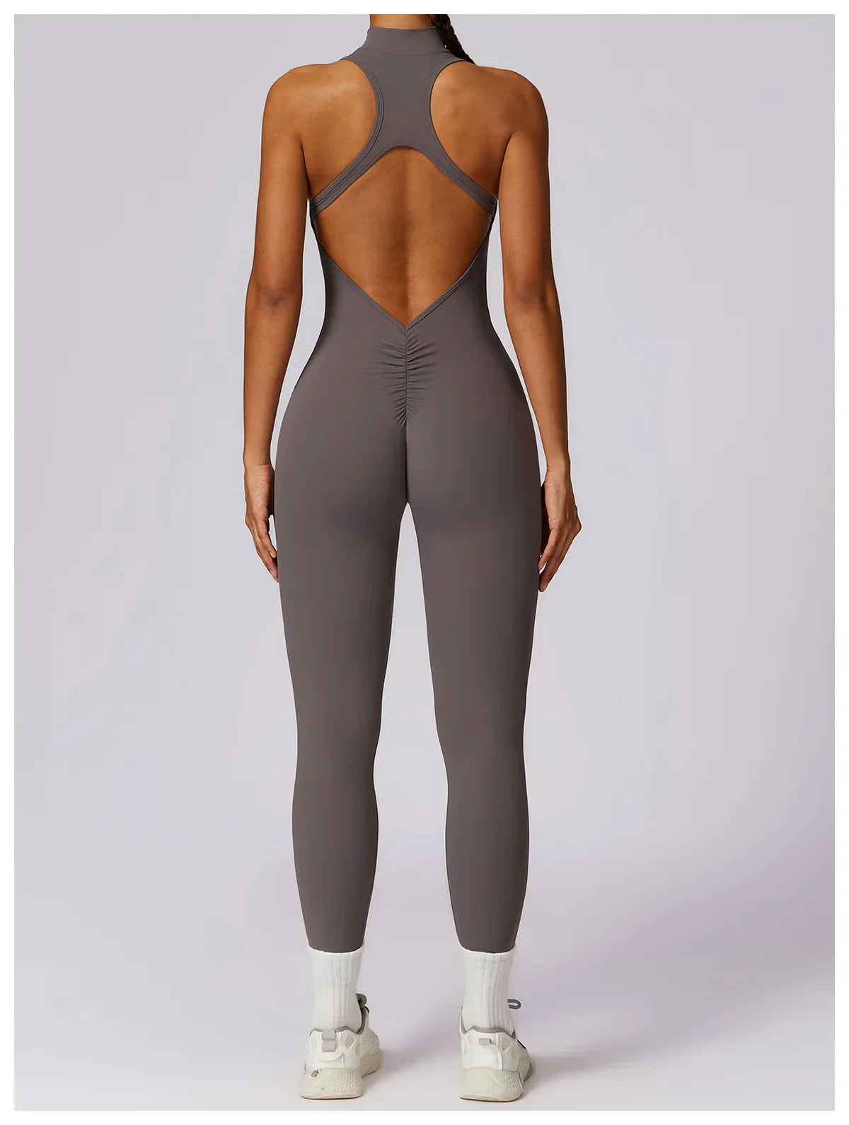 Zipper Yoga Jumpsuit Fitness Sports Overalls Gym Clothing Set Yoga Wear Pilates Workout Clothes Women Outfit Push Up Activewear