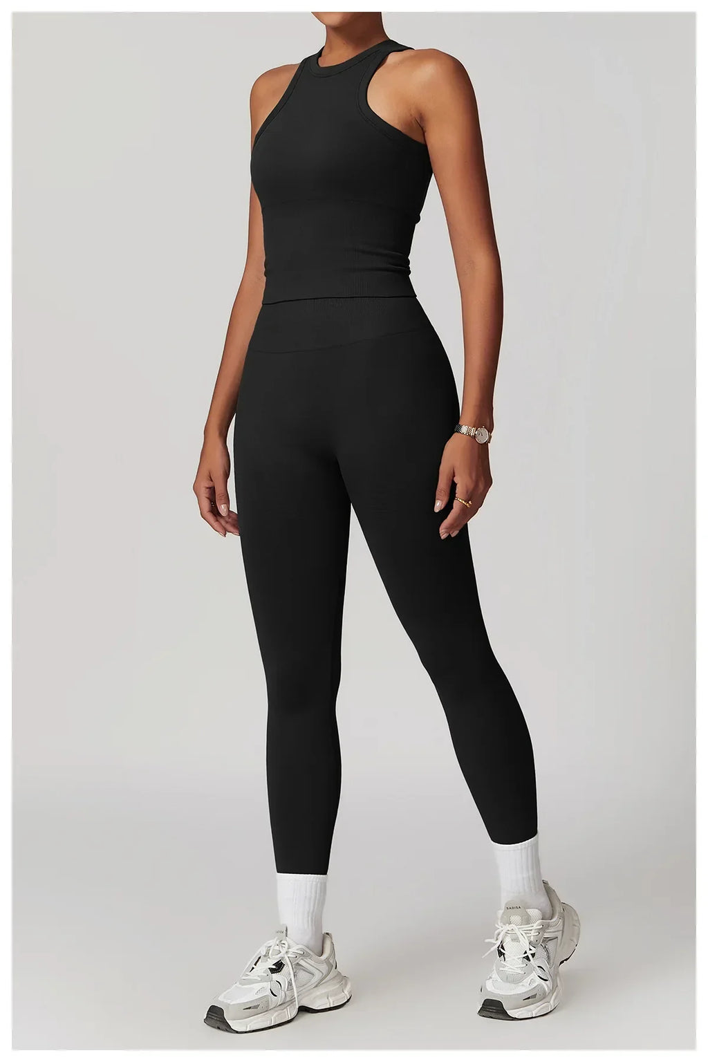 2 Pieces Women's Clothes Seamless Yoga Set Workout Tracksuit Sportswear Gym Clothing High Waist Leggings Fitness Sports Suits