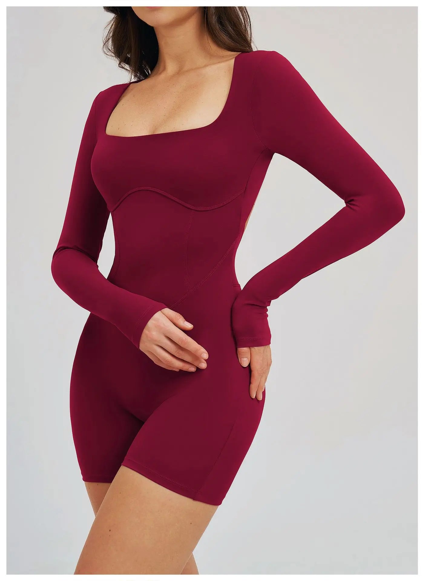 Women Bodysuits Gym Rompers Push Up Workout Clothes Backless Scrunch Fitness Sports Yoga Bodysuit Short Sleeves Fitness Jumpsuit