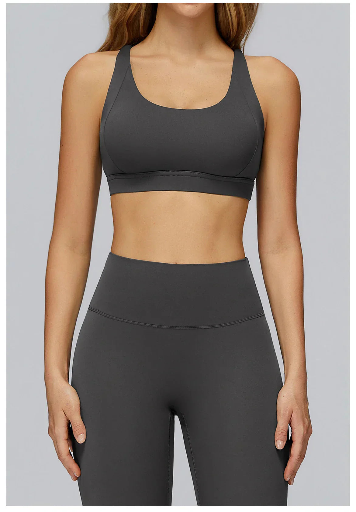 Women Tops Back Cross Strap Tank Top Push Up Underwear Running Sports Bra Breathable Soft Fitness Beauty Solid Color Yoga Bra
