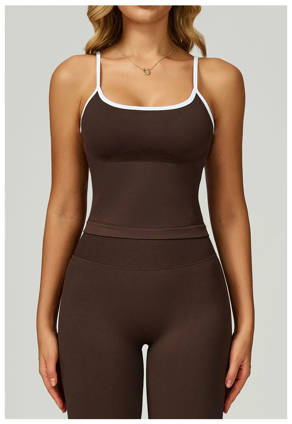 Seamless Sports Fitness Vest with Chest Pad Summer Shockproof Beauty Back Nude Feeling Suit Pilates Training Yoga Top Yoga Bras