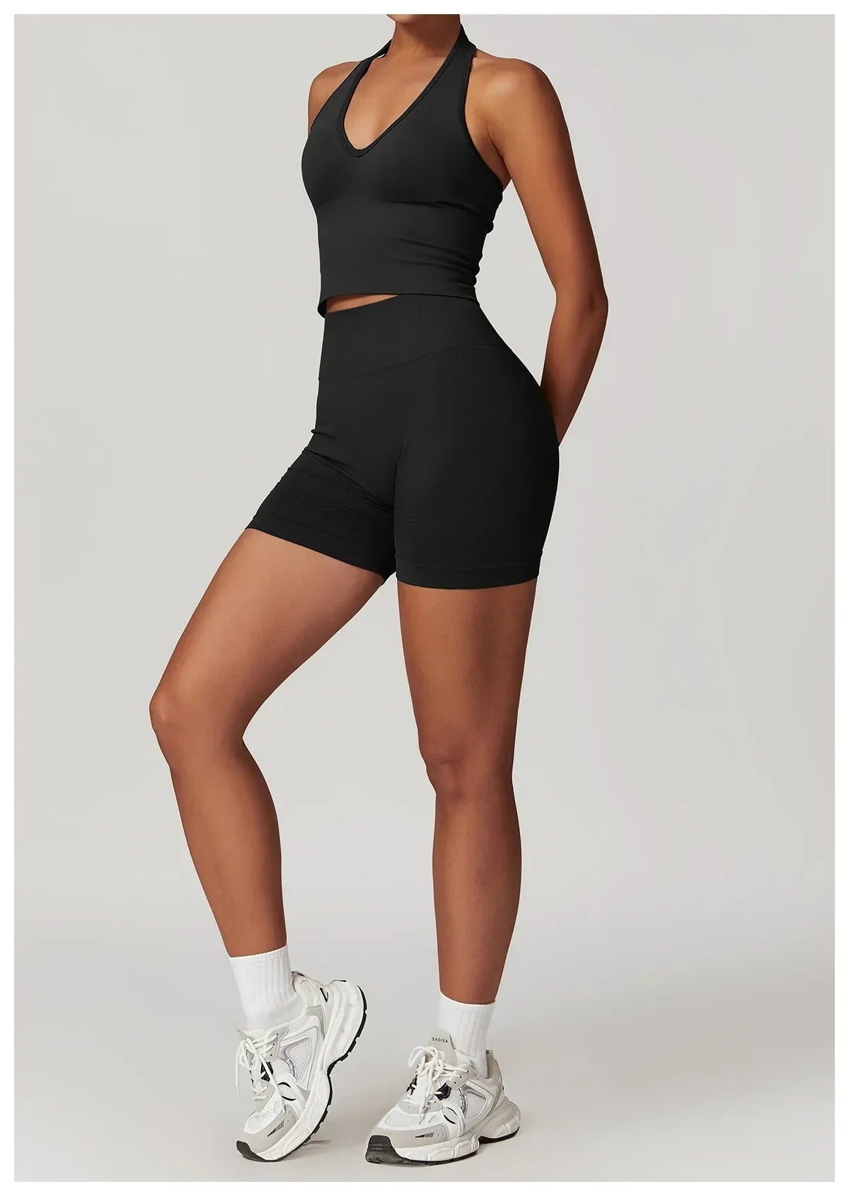 2 Pieces Women's Clothes Seamless Yoga Set Workout Tracksuit Sportswear Gym Clothing High Waist Leggings Fitness Sports Suits