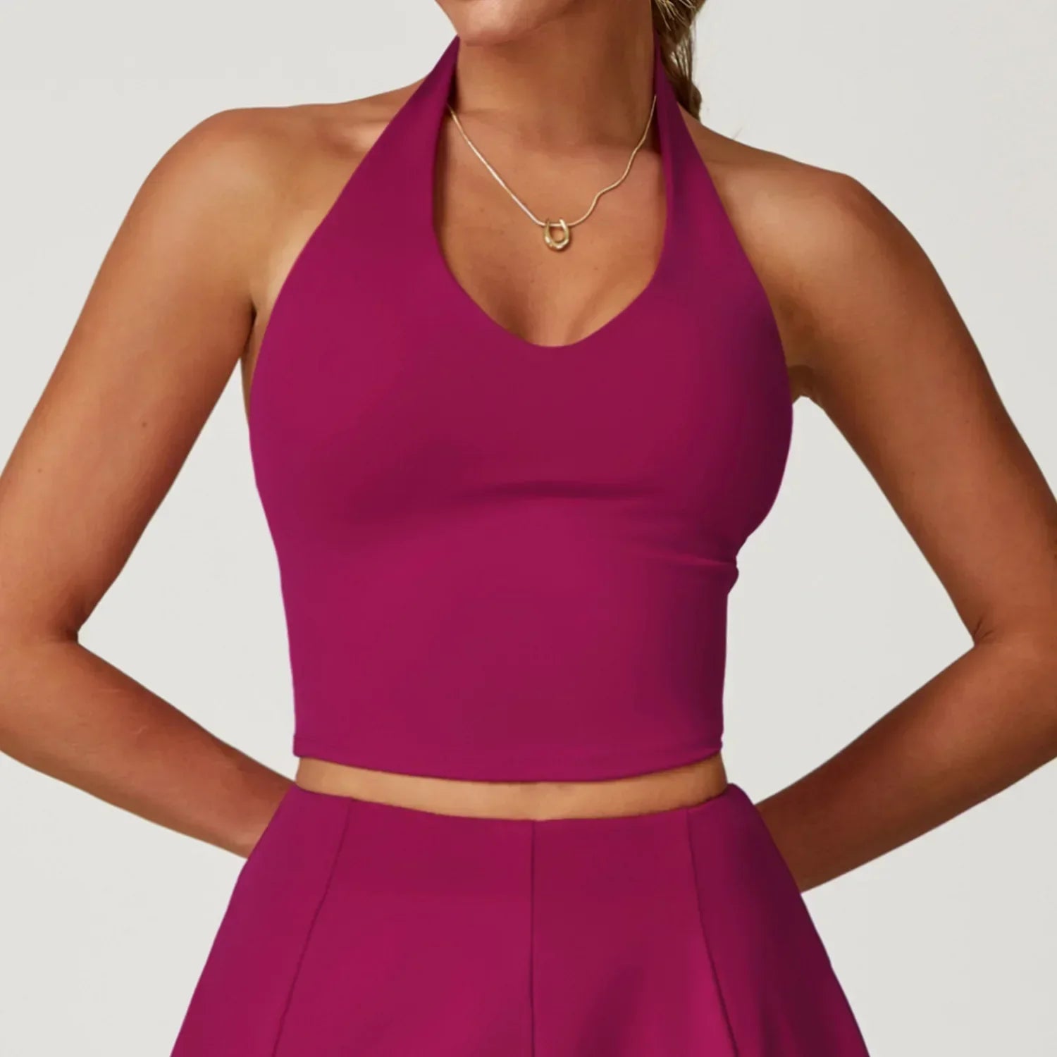 Sexy Sports Bras Halter Yoga Bra Tank Top Women Fitness Gym Shockproof Seamless Running Workout Fast Dry Underwear Push Up Vest