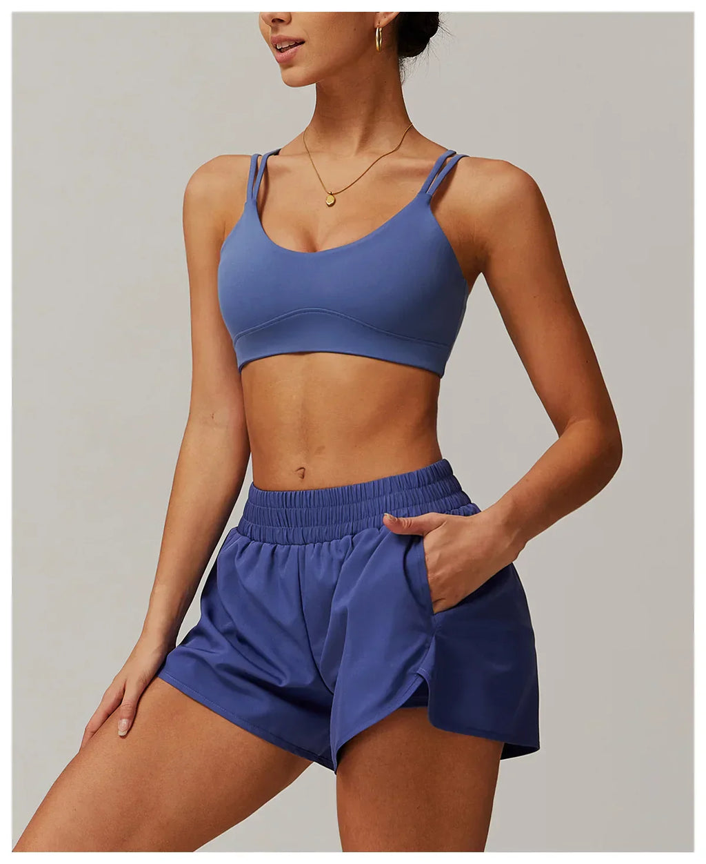 Women's Sports Bra Sexy Criss Cross Straps Back High Support Impact Yoga Underwear Running Fitness Gym Padded Bralette Tops