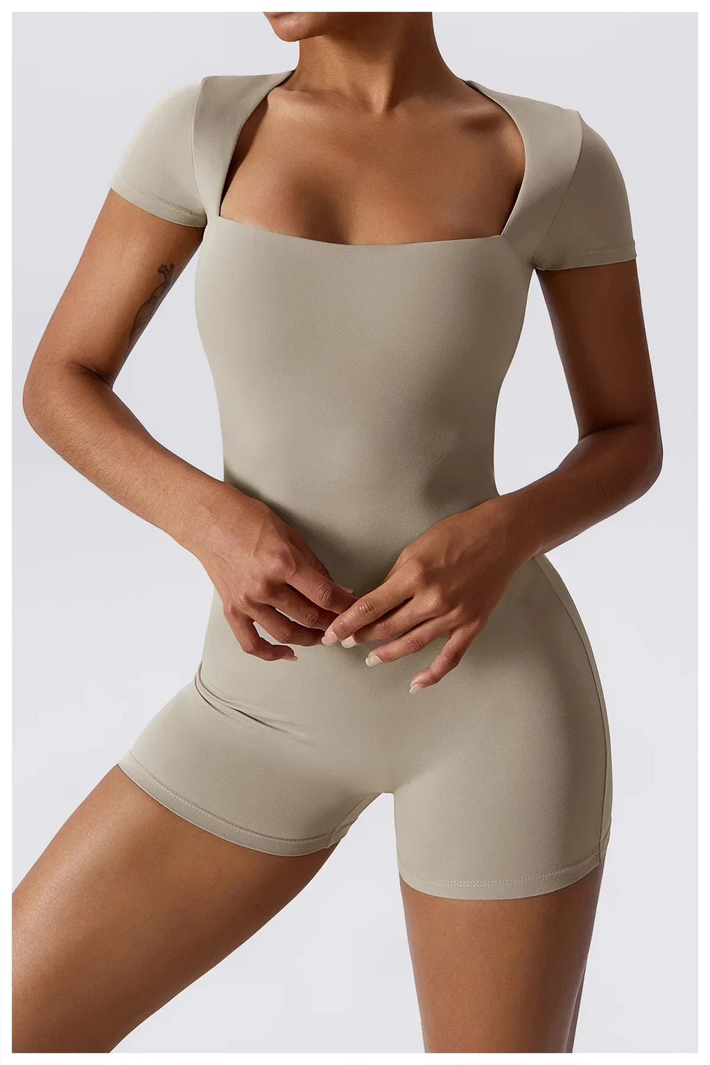Yoga Set Women Jumpsuits Short One Piece Sports Suit Short Sleeve Gym Clothes Push Up Training Fitness Yoga Bodysuit Sportswear