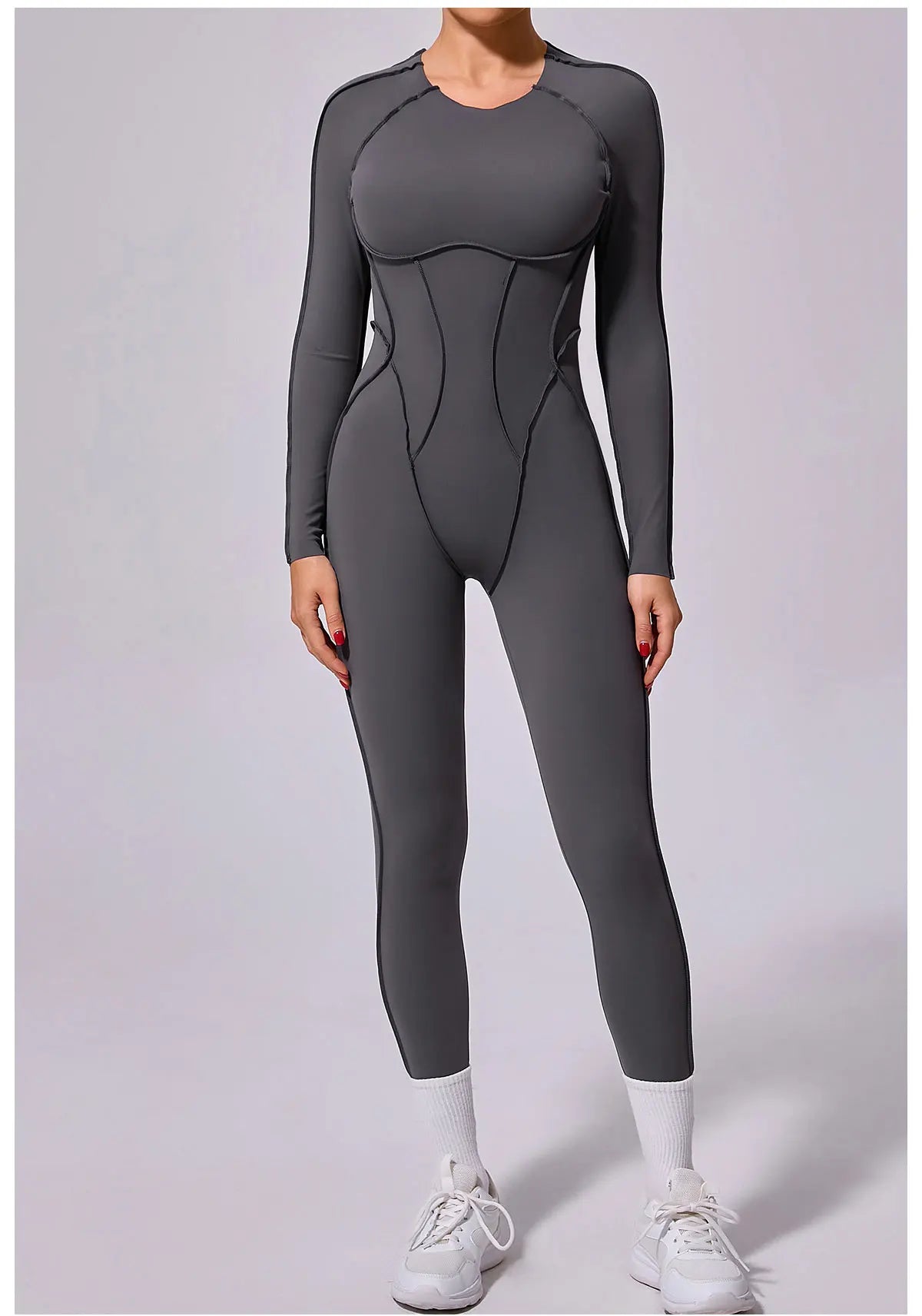 Workout Jumpsuit Sports Overalls Women Tracksuit Gym Clothing Running Long Sleeved Fitness Suits Gym Clothes Sportswear Yoga Set