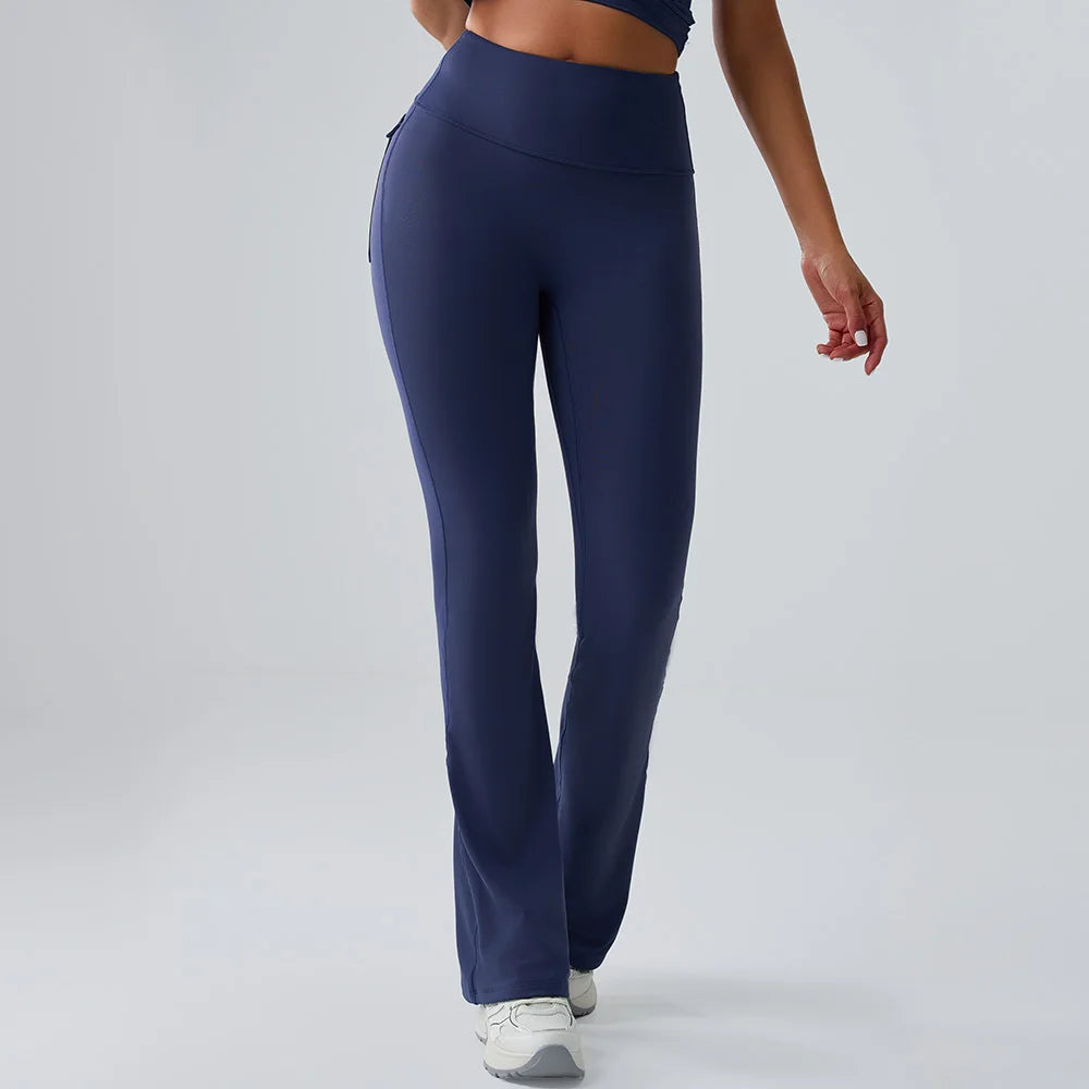 Yoga Pants Sport Leggings Women Flared Yoga Pants High Waist Wide Leg Pants Push Up Woman Tight Fitness Workout Gym Bell-bottoms
