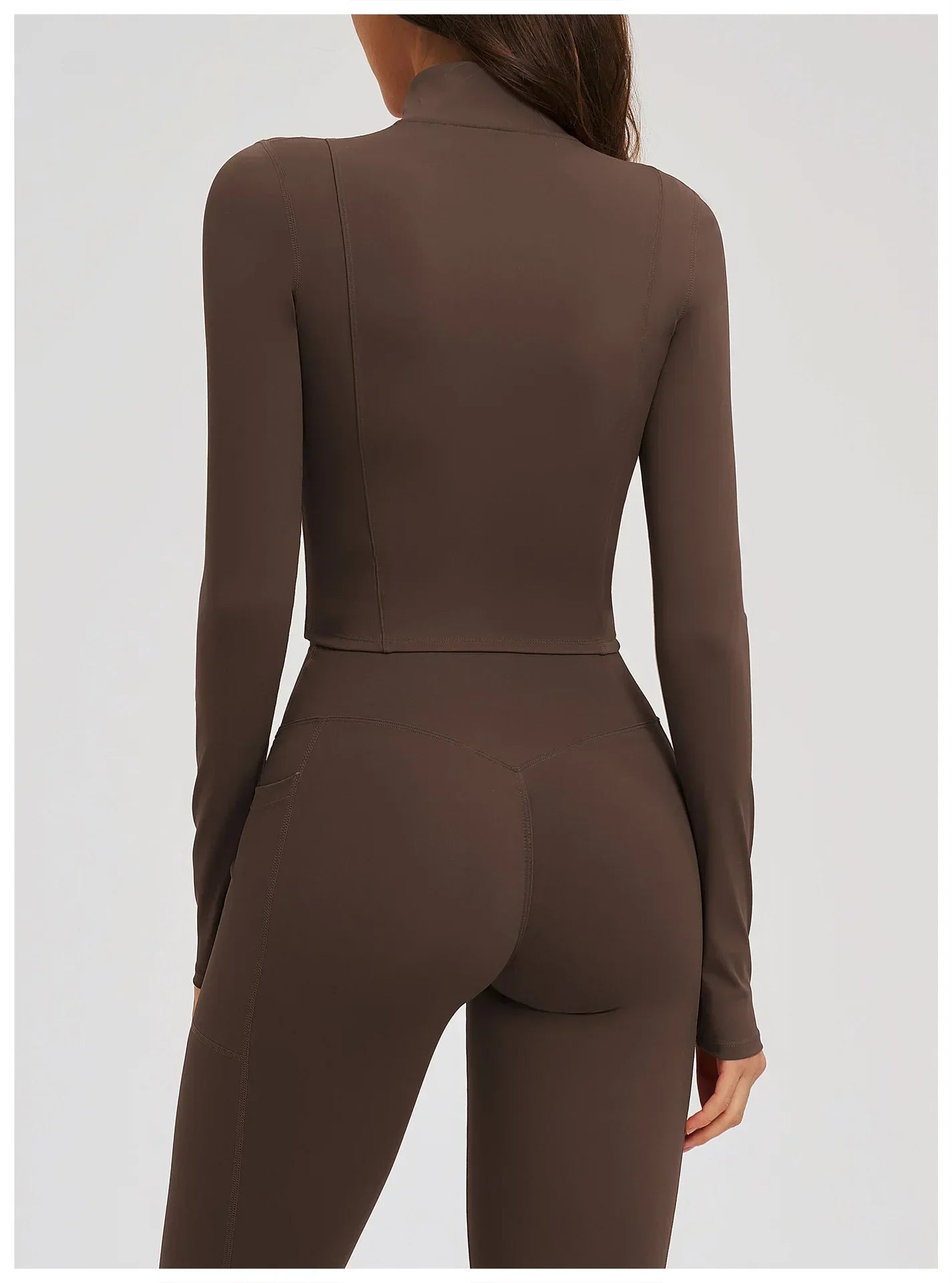 Yoga Long Sleeve Zipper Jacket Women Crop Tops T-shirts Solid Sports Top Running Shirts Sexy Quick Dry Fitness Gym Sport Wear