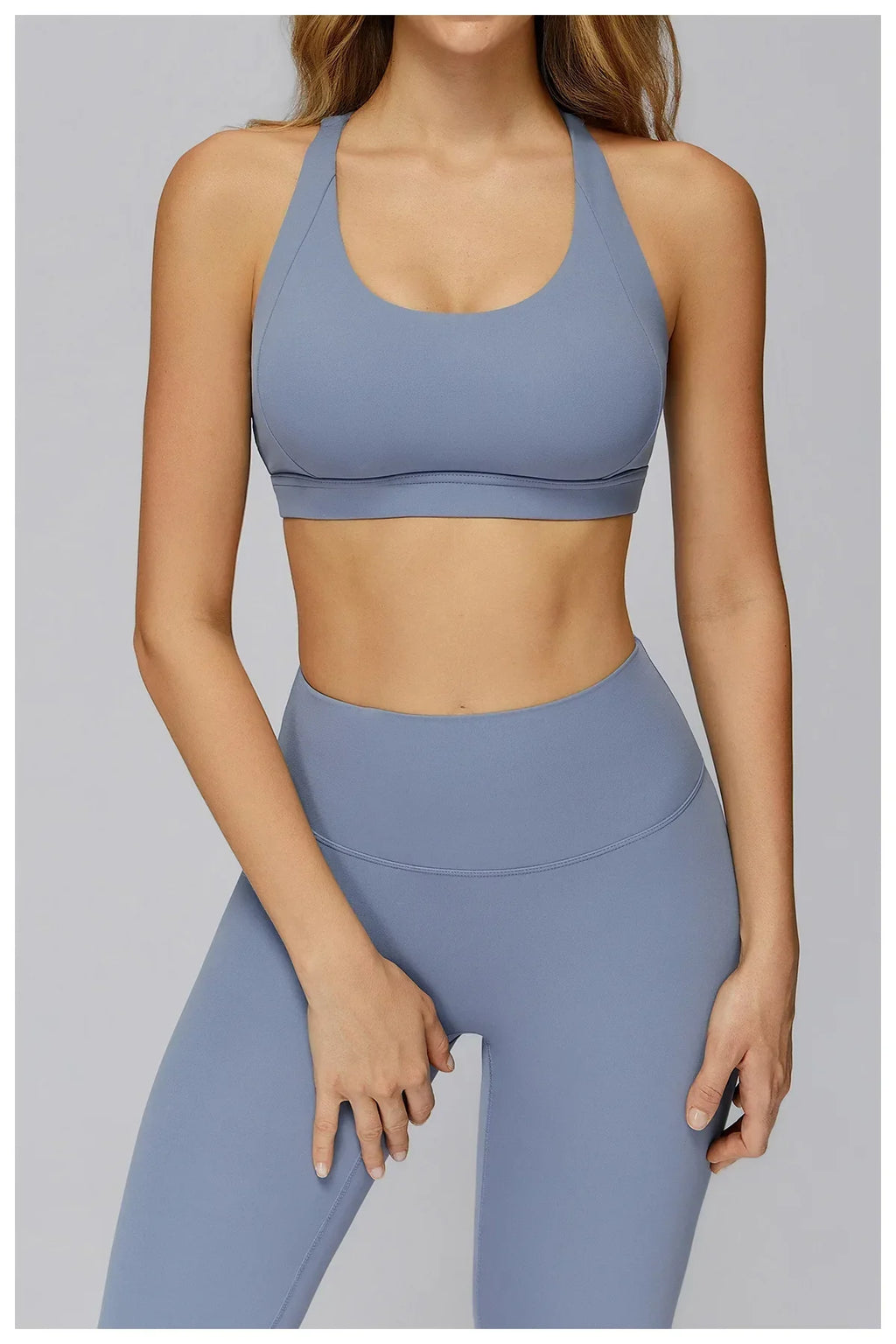 Women Tops Back Cross Strap Tank Top Push Up Underwear Running Sports Bra Breathable Soft Fitness Beauty Solid Color Yoga Bra