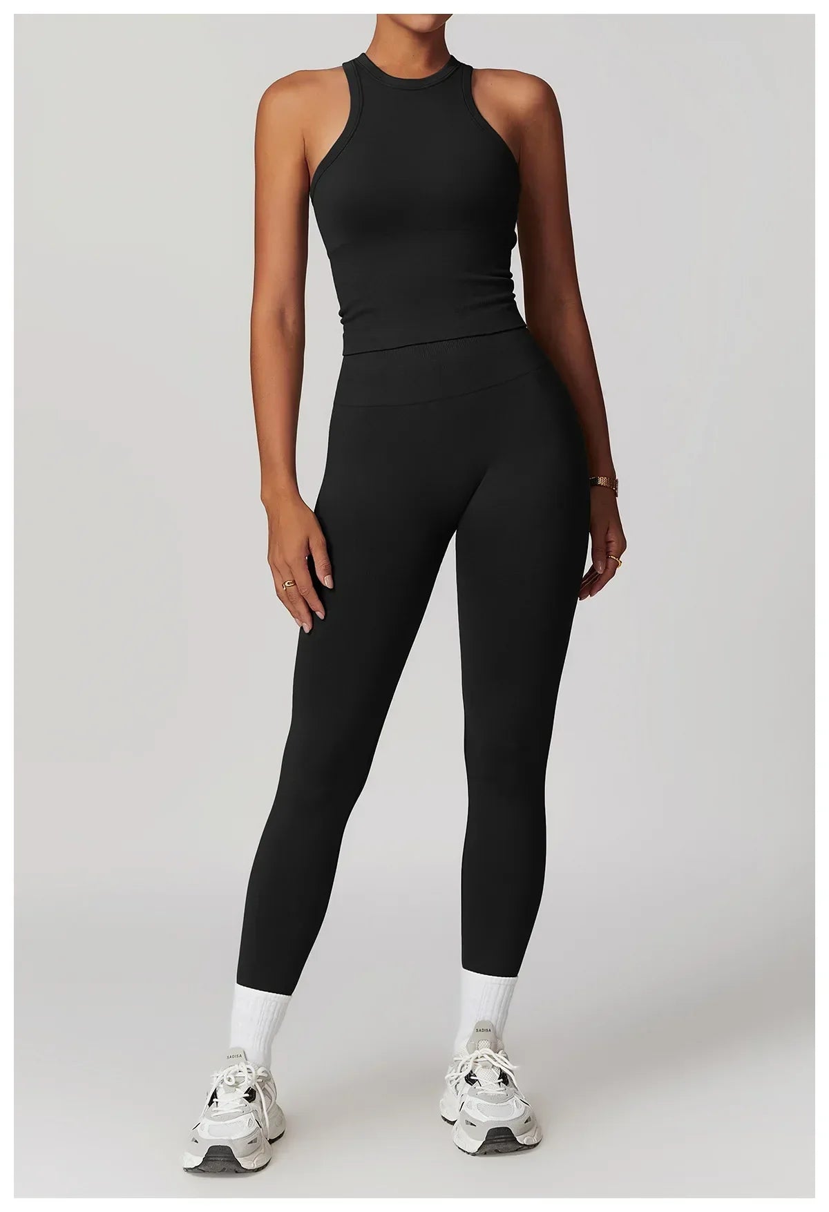 2 Pieces Women's Clothes Seamless Yoga Set Workout Tracksuit Sportswear Gym Clothing High Waist Leggings Fitness Sports Suits