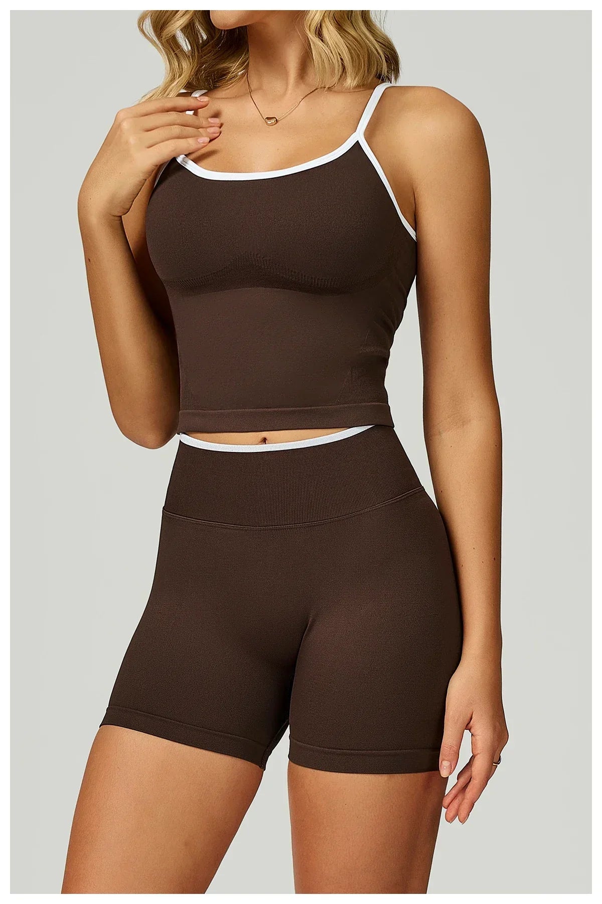 Seamless Sports Fitness Vest with Chest Pad Summer Shockproof Beauty Back Nude Feeling Suit Pilates Training Yoga Top Yoga Bras