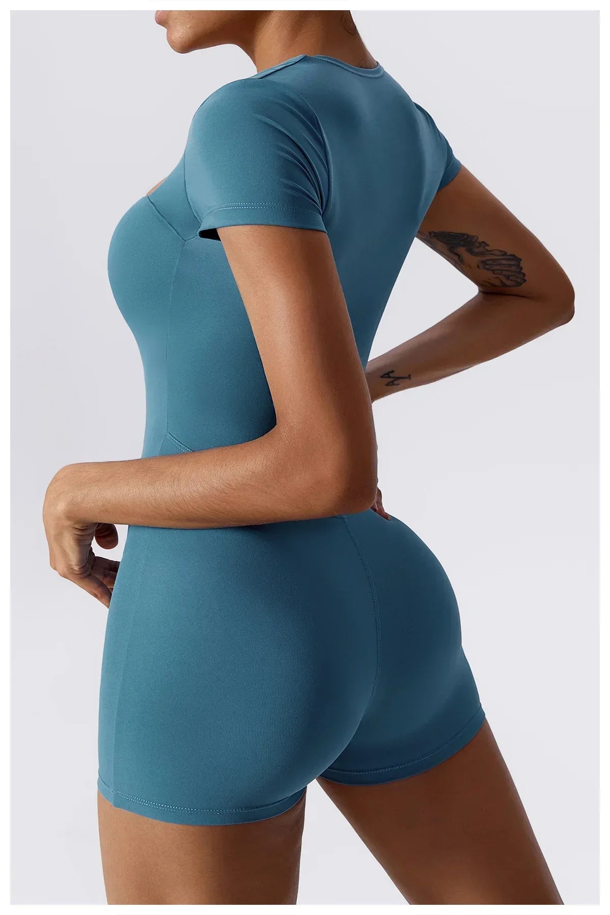 Yoga Set Women Jumpsuits Short One Piece Sports Suit Short Sleeve Gym Clothes Push Up Training Fitness Yoga Bodysuit Sportswear