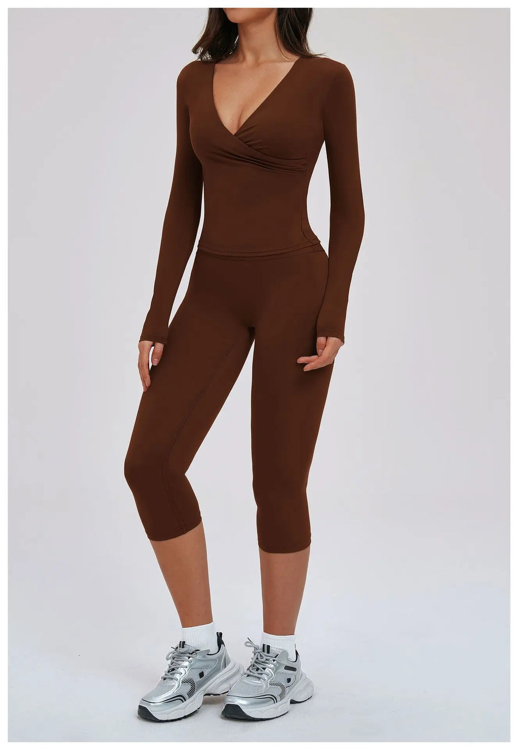Yoga Suit 2PCS Sports Outfits Women Quick-Drying Gym Set Women Tracksuit Running Workout Long Sleeve Sports Shirt Yoga Clothing