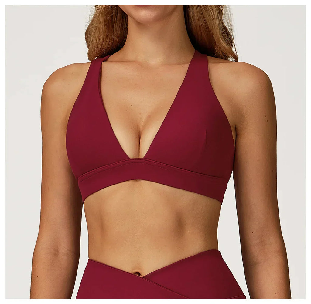 Fitness Bra Women Workout Tops Gym Underwear Fitness Sports Bra Sexy Athletic Sport Bra Women Backless Push Up Gym Yoga Crop Top
