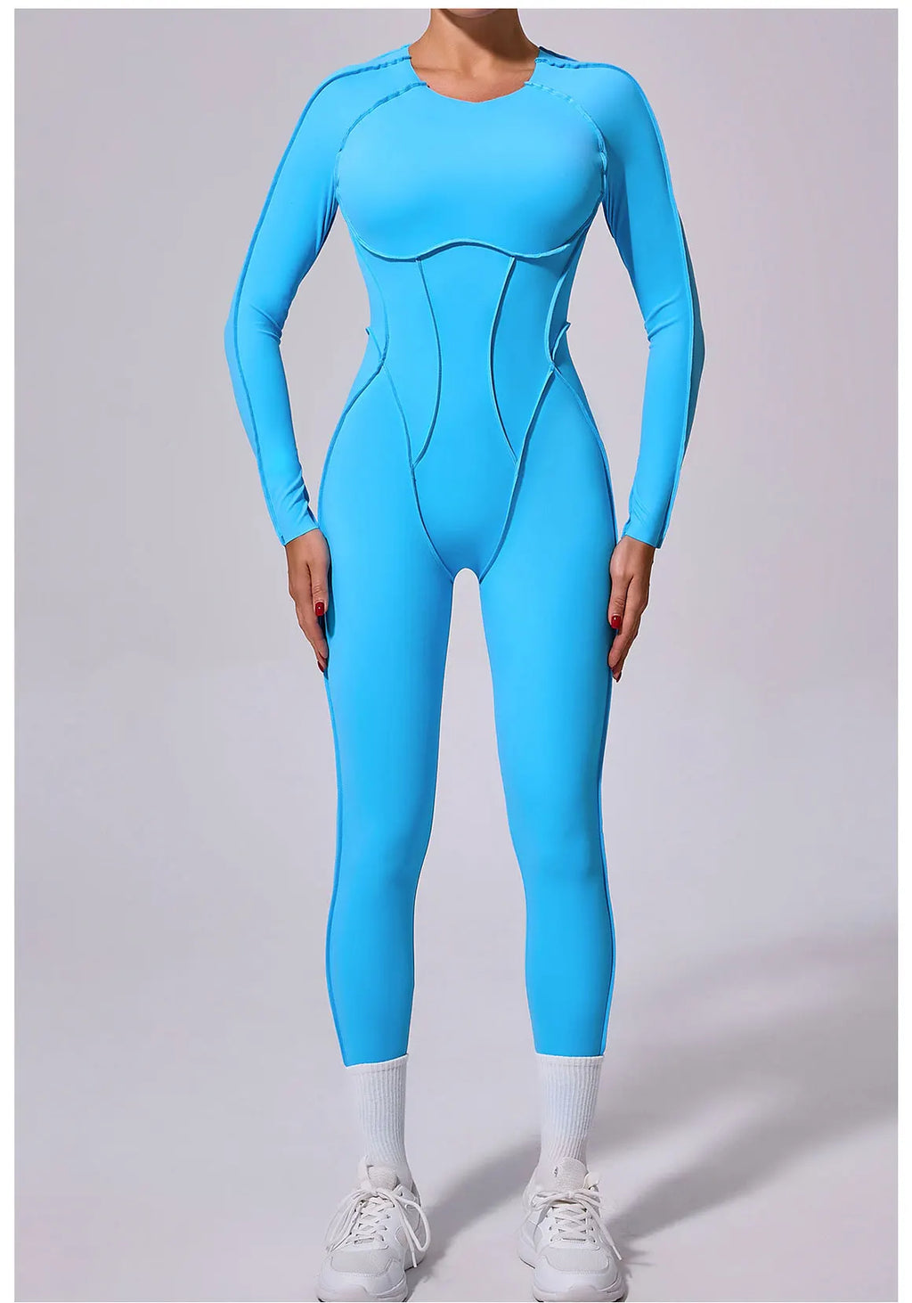 Workout Jumpsuit Sports Overalls Women Tracksuit Gym Clothing Running Long Sleeved Fitness Suits Gym Clothes Sportswear Yoga Set